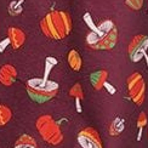 Smak Parlour Purple 1970s Pumpkin & Mushrooms Find Your Flare Pants