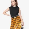 Smak Parlour 1960s Black Cowl Neck Tie Blouse