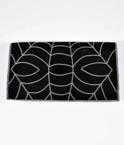 Spider Web Embroidered Clutch
