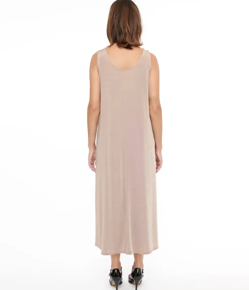 Taupe Slip Maxi Dress