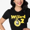 The Wizard Of Oz x Unique Vintage Retro Logo Fitted Tee