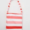 Think Pink Striped 2 In 1 Towel Tote Bag