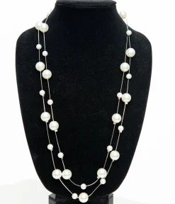 Unique Vintage 60" Long Pearl Necklace