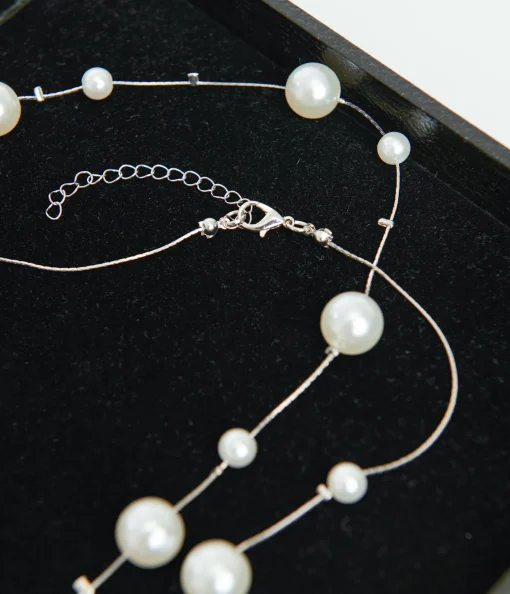Unique Vintage 60" Long Pearl Necklace