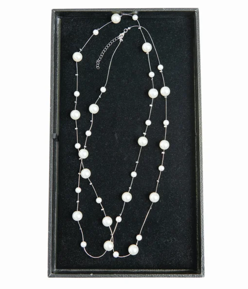 Unique Vintage 60" Long Pearl Necklace