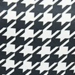 Unique Vintage Black & White Houndstooth Peplum Jumpsuit