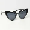 Unique Vintage Black Heart Sunglasses