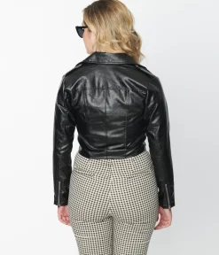 Unique Vintage Black Leather Jacket