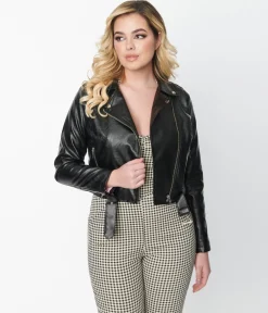 Unique Vintage Black Leather Jacket