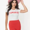 Unique Vintage Burn Your Bras Fitted Graphic Tee