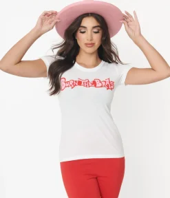 Unique Vintage Burn Your Bras Fitted Graphic Tee
