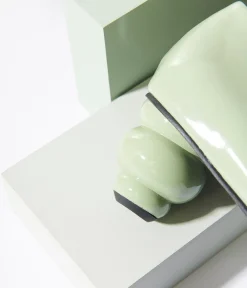Unique Vintage Green Patent Leatherette Ball Heel Pumps