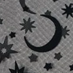 Unique Vintage Kids Black Flocked Moon & Stars Clarke Capelet