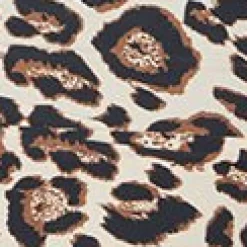 Unique Vintage Leopard Print Belted Halter Swimsuit
