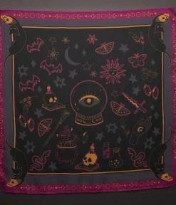 Unique Vintage Mystical Icons Hair Scarf