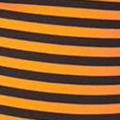 Unique Vintage Orange & Black Stripe Back To Basics Top