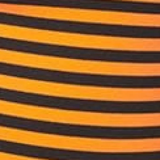 Unique Vintage Orange & Black Stripe Back To Basics Top