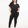 Unique Vintage Plus Size 1950s Black High Waisted Cigarette Pants