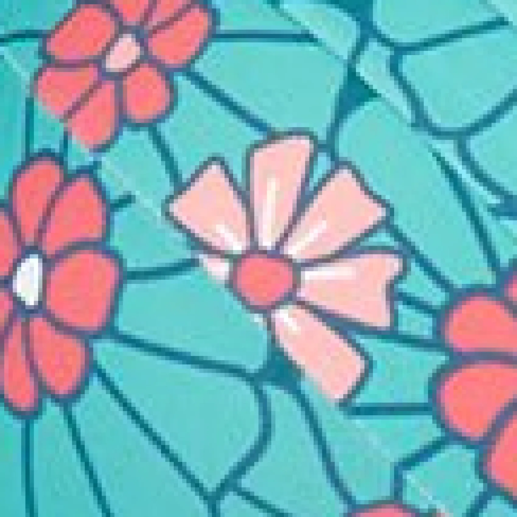 Unique Vintage Plus Size Teal Flower Child Monroe Halter Swim Top