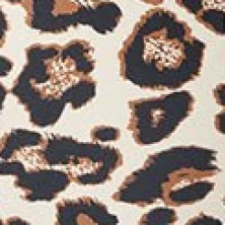 Unique Vintage Plus Size 1950s Leopard Monroe Halter Swim Top