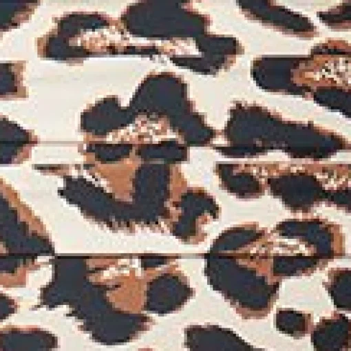 Unique Vintage Plus Size Leopard Monroe High Waist Swim Bottom