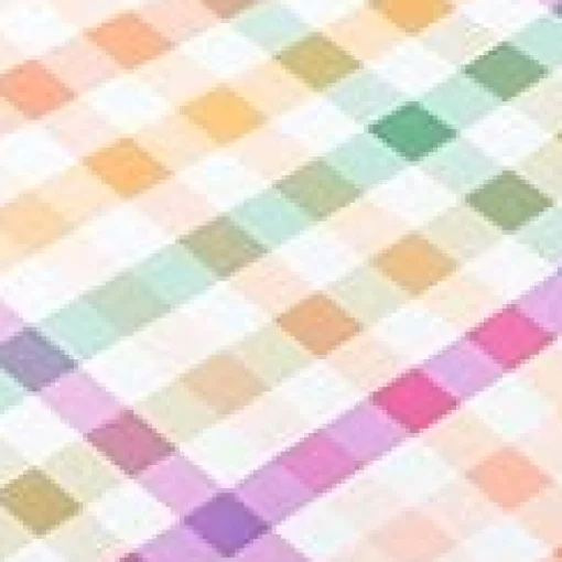 Unique Vintage Plus Size Pastel Madras Gingham Marlene Crop Swim Top