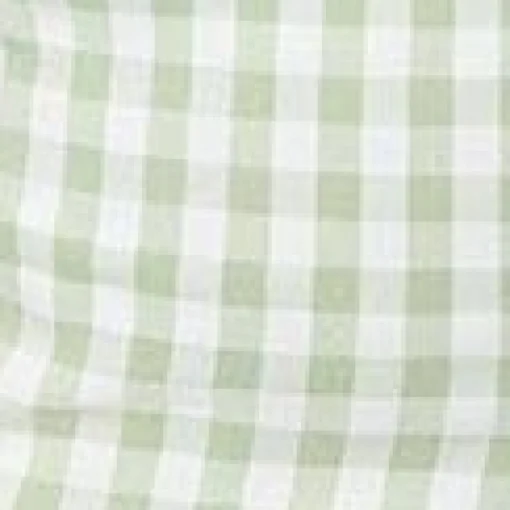 Unique Vintage Plus Size Sage & White Gingham Patsy Romper