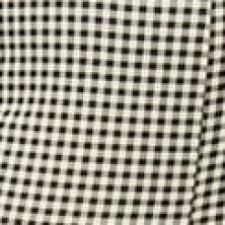 Unique Vintage Plus Size Ivory & Black Gingham Rizzo Cigarette Pants