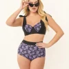 Unique Vintage Purple Lacy Bats Mrs Cooper Swim Bottoms