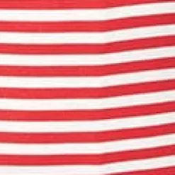 Unique Vintage Red & White Striped Off Shoulder Daydreamer Bodysuit