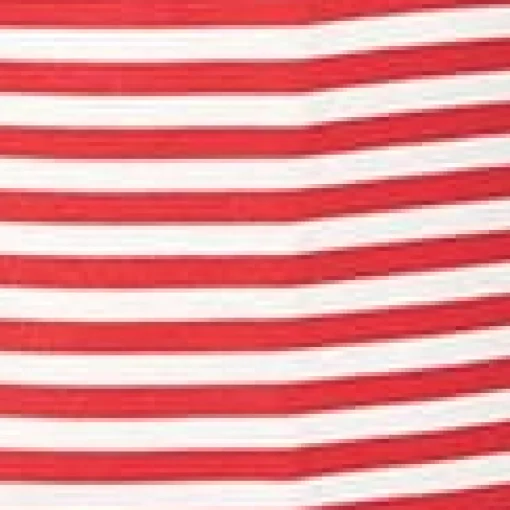 Unique Vintage Red & White Striped Off Shoulder Daydreamer Bodysuit