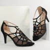 Unique Vintage 1940s Black Spider Web Heels
