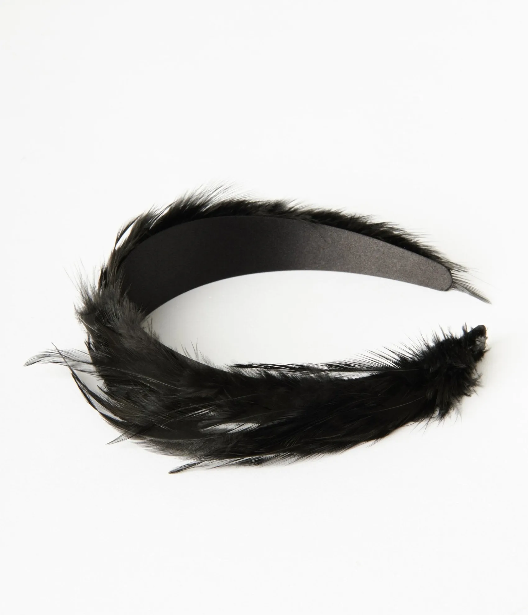 Unique Vintage 1920s Black Feather Headband