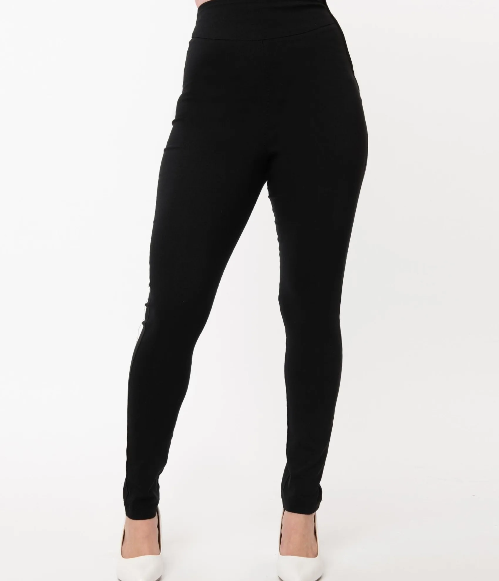 Unique Vintage 1950s Black High Waist Rizzo Cigarette Pants