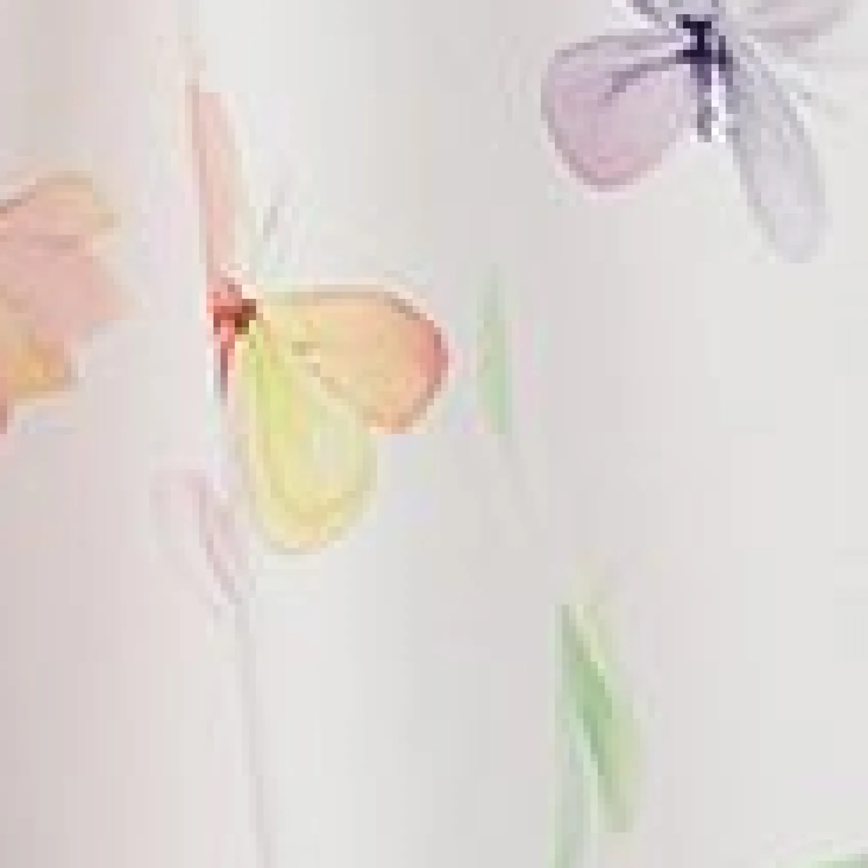 Unique Vintage 1950s Hot Pink & White Butterfly Print Rye Swing Skirt