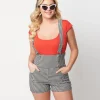 Unique Vintage 1950s Red Scoop Neck Bodysuit