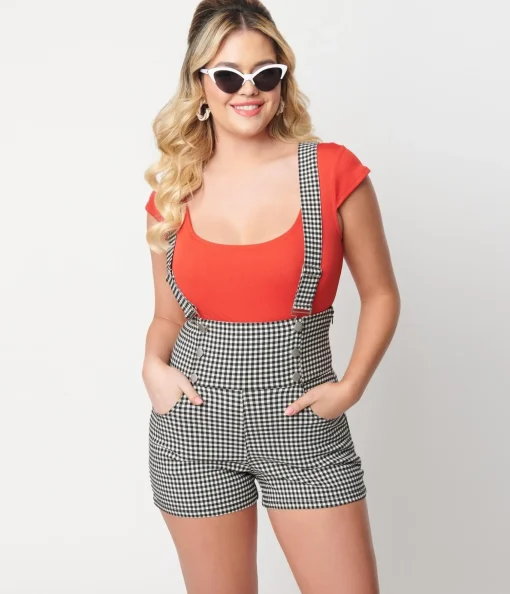 Unique Vintage 1950s Red Scoop Neck Bodysuit