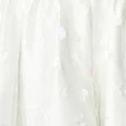 Unique Vintage White & Iridescent Heart Bridal Swing Dress