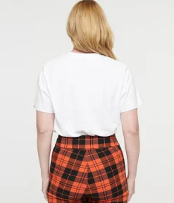 Unique Vintage White Creep It Real Unisex Graphic Tee