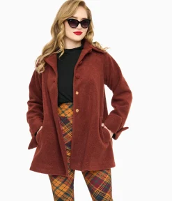 Voodoo Vixen 1960s Brown A-Line Coat