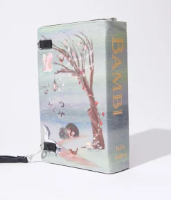 Watercolor Bambi Book Crossbody Purse