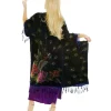 Western Fashion Black Peacock Caftan
