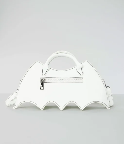 White Bat Webbed Handbag