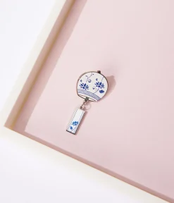 White Porcelain Chime Enamel Pin