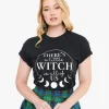Wickedly Divine Shop Black There's A Little Witch In All Of Us Unisex Graphic Tee